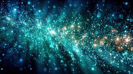 Abstract cosmic glitter background