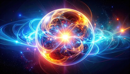 Obraz premium Abstract sphere of energy