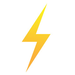 lightning bolt isolated on clear background