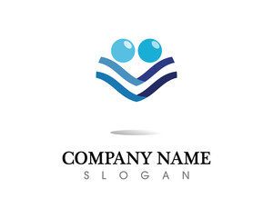 Fototapeta premium water drop Logo Template vector illustration design