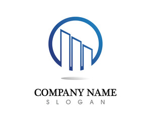 Real estate and home buildings logo icons template