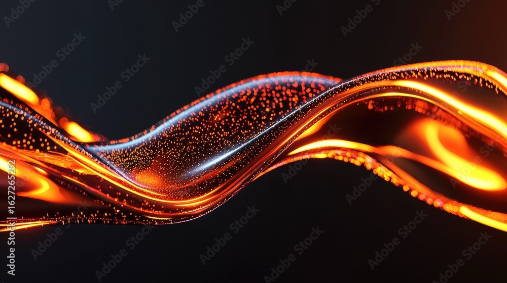 Aufkleber abstract design with dynamic fluid forms.