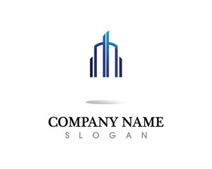 Real estate and home buildings logo icons template