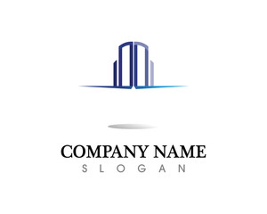 Real estate and home buildings logo icons template
