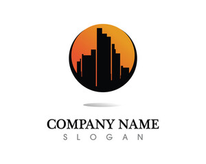 Real estate and home buildings logo icons template