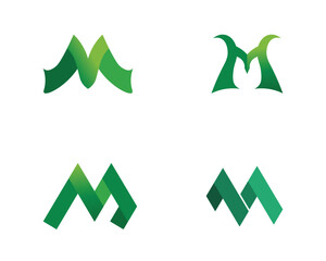 Letter M vector icons such logos