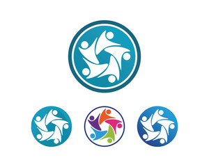 people care success health life logo template icons