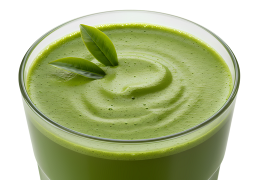 Refreshing Green Smoothie:  Vibrant Health in a Glass Isolated on Transparent Background