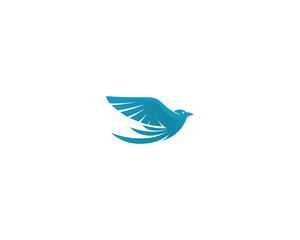 Vector - Vector sign abstract bird in flight Rooster and Chicken