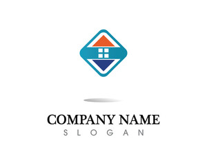Real estate and home buildings logo icons template