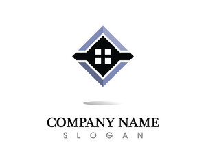 Real estate and home buildings logo icons template