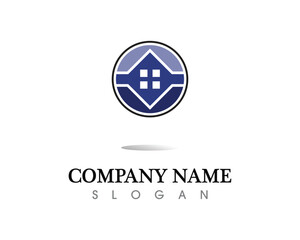 Fototapeta premium Real estate and home buildings logo icons template