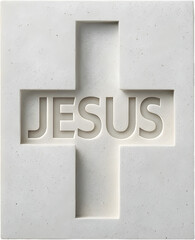 Elegant "Jesus" , perfect for religious gifts, apparel, and spiritual home decoration items.