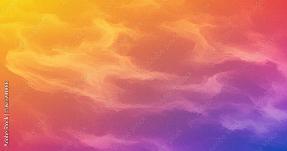 Poster vibrant abstract cloudscape with gradient colors creating a stunning modern background, perfect for 