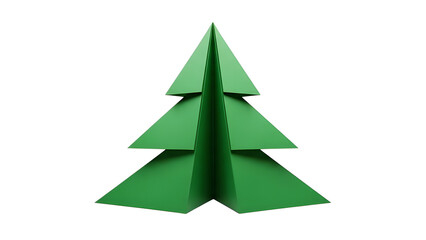 Obraz premium Green christmas tree illustration for holiday season decoration and christmas greeting cards designs on transparent background