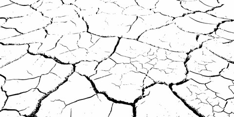  black and white symbolizing dryness and environmental damage  cracked earth showing a dry and barren landscape texture pattern