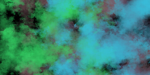 Beautiful abstract watercolor background. Beauty sweet pastel yellow and green colorful with fluffy clouds on sky. multi color rainbow image. abstract fantasy growing light. .