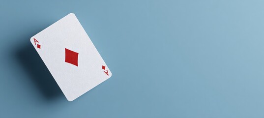 Obraz premium Poker card with four A on white background