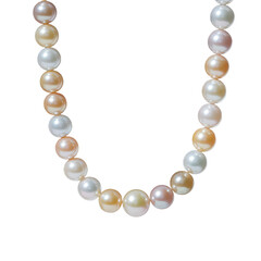 Obraz premium Elegant pearl necklace with iridescent sheen, perfect for luxury branding and sophisticated designs