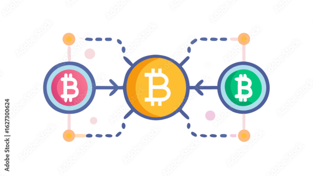 Poster bitcoin blockchain network cryptocurrency decentralized digital currency peer to peer technology con