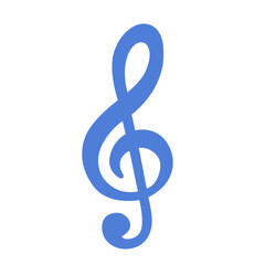Fototapeta premium blue treble clef