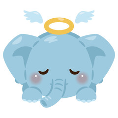 亡くなったゾウのイラスト