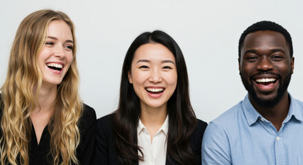 Fototapeta premium Smiling Asian Woman in Business Attire.