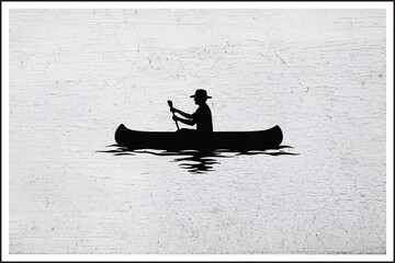Wandering the Quiet Lake,
Calm Canoe Escape,
Serene Paddling Moment,
Journey Across Still Waters
