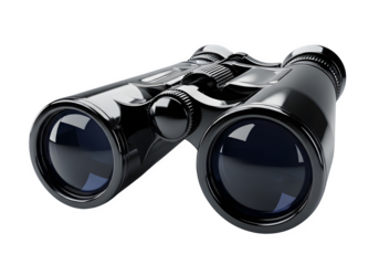 3D Black Binoculars - Optical Device, Vision, Exploration, Discovery, Surveillance, Observation, Adventure, Outdoor Activity, Hunting, Travel