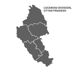 Lucknow Division map of Uttar Pradesh State India