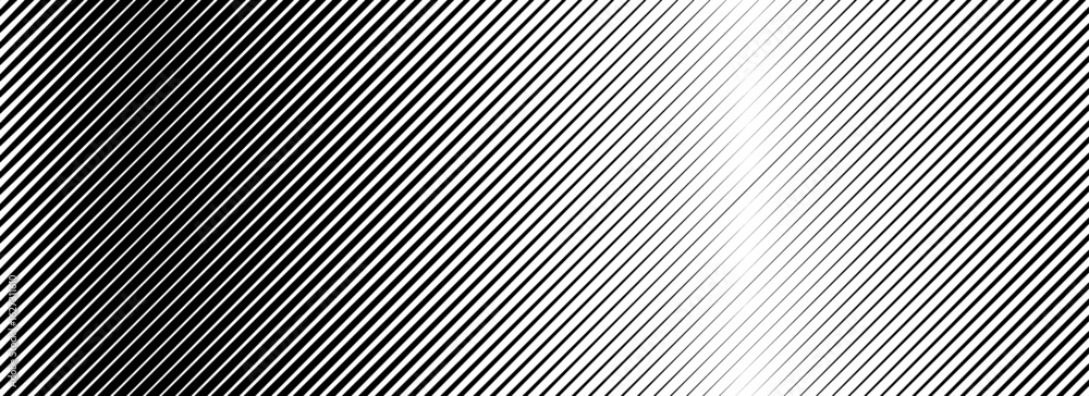 Poster halftone oblique line gradient texture. black diagonal stripe gradation background. repeated slanted