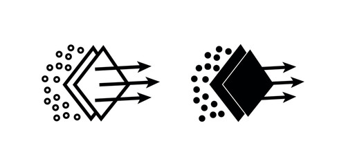 Air filtration icon . filter air png and vector illustration on transparent background