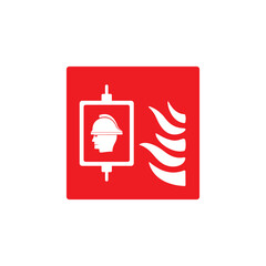 firefighter lift icon symbol sign vector