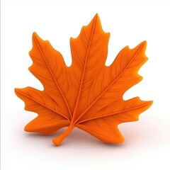 Obraz premium A detailed illustration of an autumnal leaf.