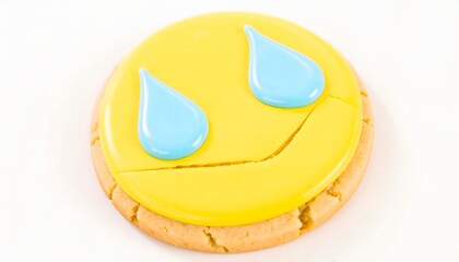 Sad Emoji Cookie Treats Delicious Dessert Food