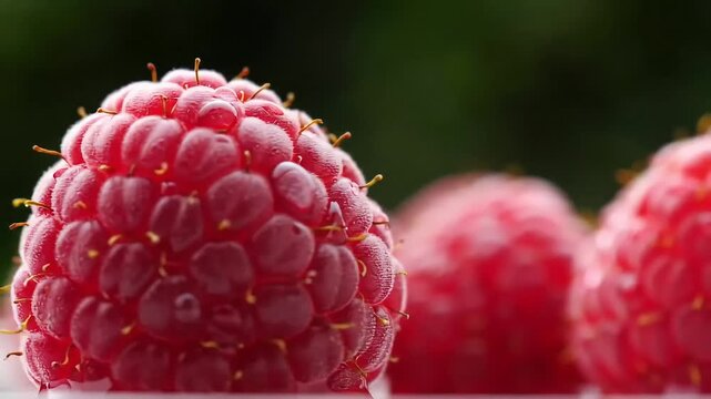 raspberry on a white background