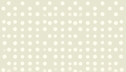 Abstract geometric pattern with off-white circles of varying sizes on a pale beige background.