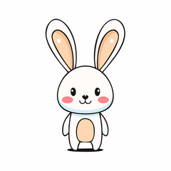 Obraz premium a bunny rabbit with big ears and round cheeks