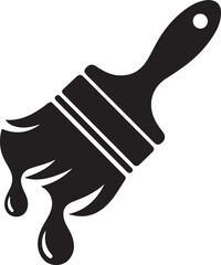 Professional Paintbrush Vector Icon Design Element