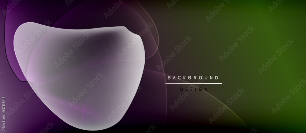 Aufkleber abstract gradient background. purple, green hues blend smoothly. soft shapes create dynamic visual e