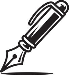 Pen and Ballpoint Pen  silhouette vactor