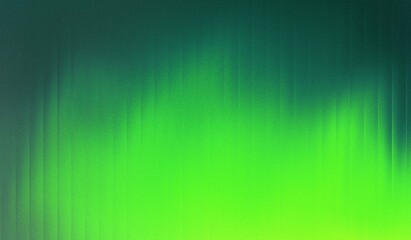Green gradient abstract background, shiny liquid with striped effect. Wavy striped glass refraction.