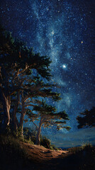 A Tranquil Night: Under the Celestial Canopy Witnessing the Wonders and Mystique of the Universe Above