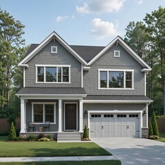 Classic Farmhouse Architecture in Nature