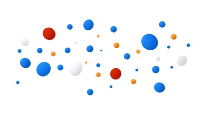 Abstract confetti pattern blending into gradients with minimalistic center for impactful ad copy and logo