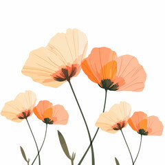 Obraz premium Flower design. Exquisite vector floral patterns.