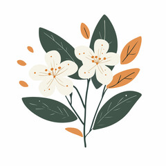 Flower design. Exquisite vector floral patterns.