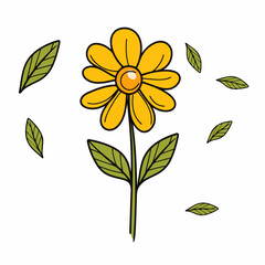 Flower design. Exquisite vector floral patterns.