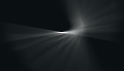 Lumière blanche en spirale sur fond noir.