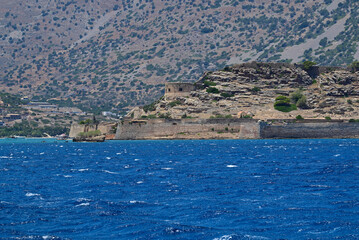 Festung auf Insel Spinalonga in Griechenland